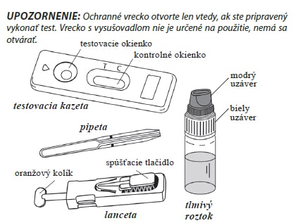 obsah balika na testovanie